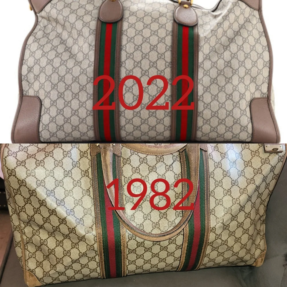 Gucci Gg Supreme Canvas Sherry Web Ophidia Duffle Gym Travel Weekend Bag Authent - Picture 2 of 15